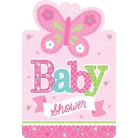 Welcome Baby Girl Baby Shower Invitations, 8-pk