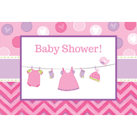 It's a Girl Baby Shower Invitations, 8-pk Front_Flat