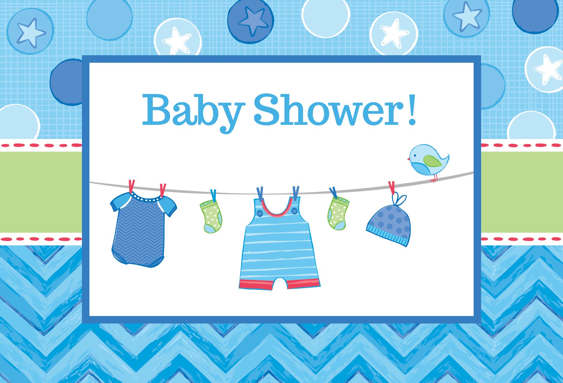It's a Boy Baby Shower Invitations, 8-pk Front_Flat