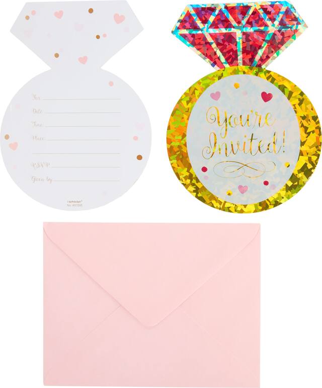 Prismatic Diamond Ring Bridal Shower Invitations, 8-pk Composite_or_Mixed