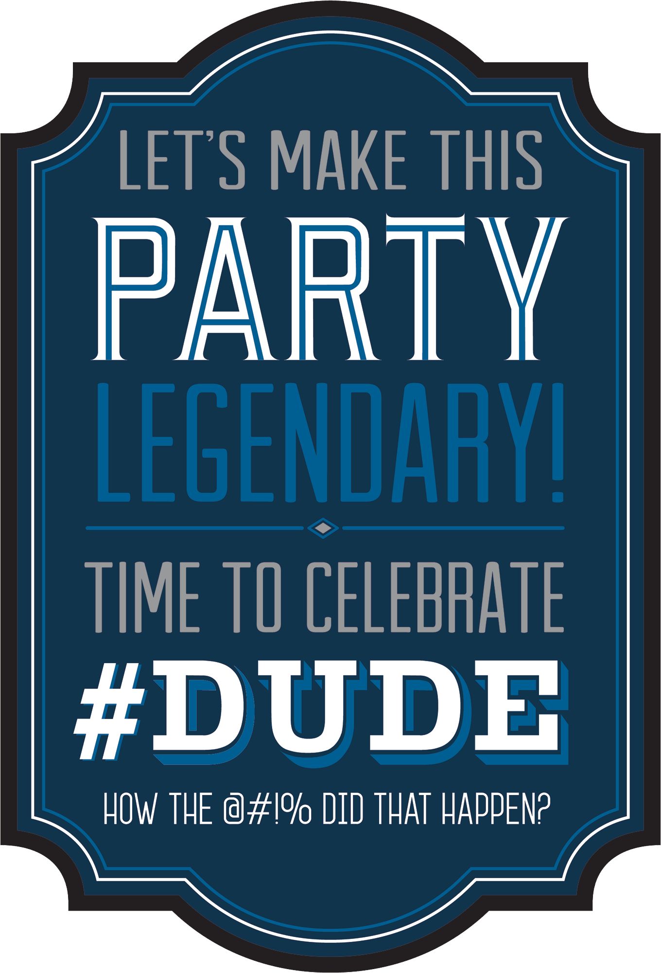 Vintage Happy Birthday Invitations Front_Flat