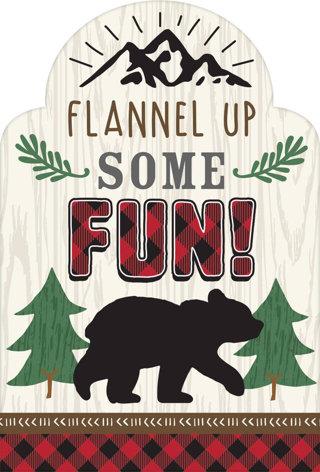 Little Lumberjack Invitations, 8-pk Front_Flat