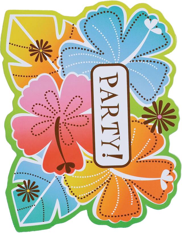 Invitations plaisir chaud au soleil, paq. 50 Front_Flat