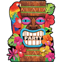 Tiki Summer Value Pack Invitations, 50-pk Front_Flat