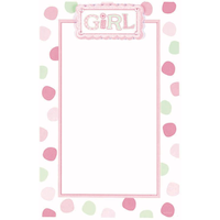 Invitations imprimables à pois roses, paq. 12 Front_Flat