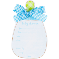 Blue Baby Bottle Invitations, 8-pk Front_Flat