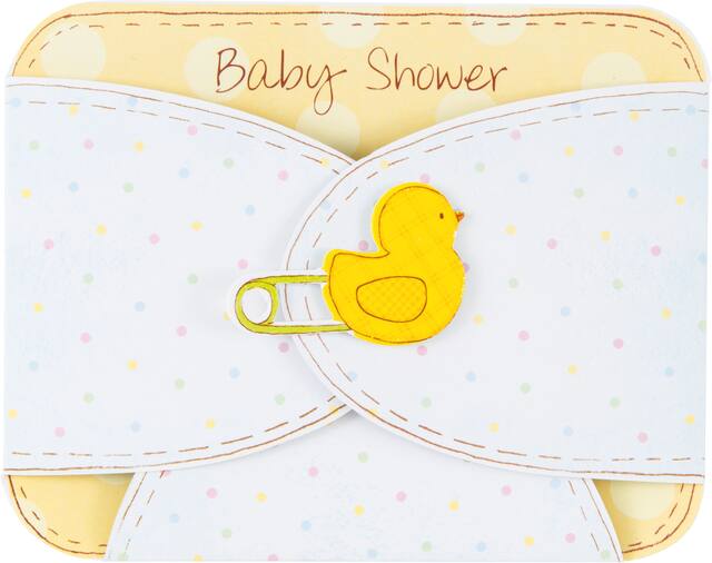 Invitations couche pour bébé, paq. 8 Front_Flat