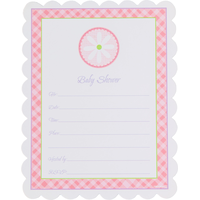 Pink Value Pack Baby Shower Invitations, 20-pk Front_Flat