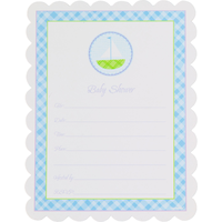Blue Value Pack Baby Shower Invitations, 20-pk Front_Flat