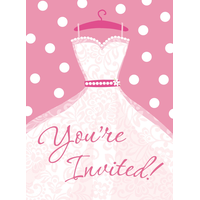 Pink Invitations With Seal, 8-pk Front_Flat