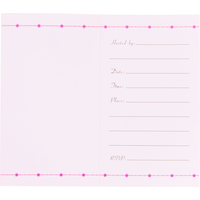 Invitations de fantaisie pour fête prénuptiale, paq. 12 Front_Flat