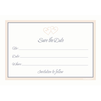 Save the Date Invitations, 25-pk Front_Flat