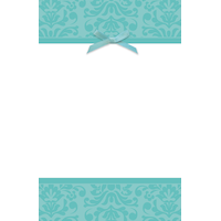 Invitations imprimables bleu coquille d'oeuf, paq. 12 Front_Flat