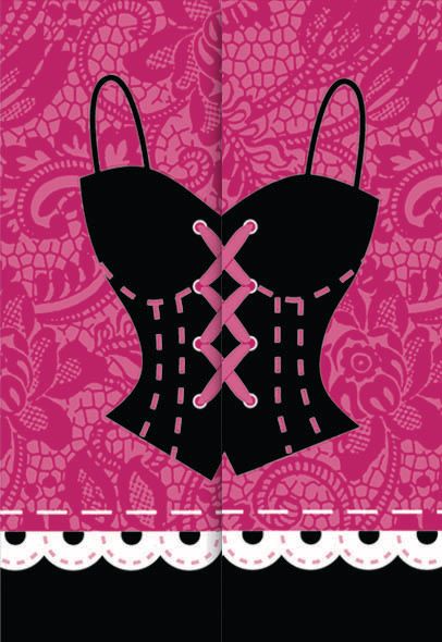 "Bachelorette Party" Paper Party Invitations with Envelopes, Pink, 8-pk, for Bachelorette Front_Flat