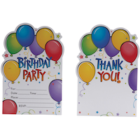 Balloon Fun Invitations, 50-pk Front_Flat