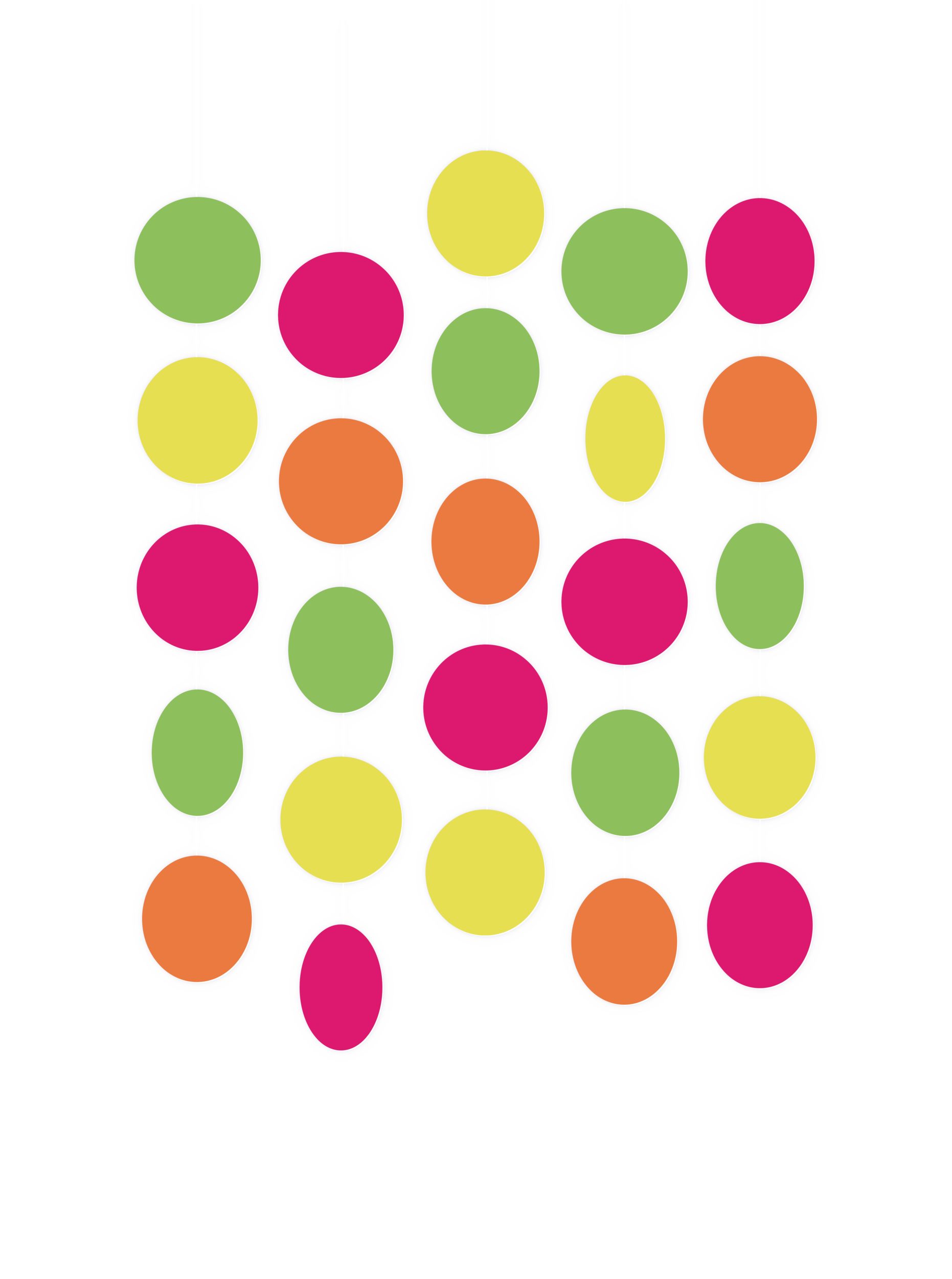 Black Light Neon String Decorations, 5-pc Front_Flat