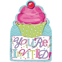 Birthday Sweets Invitation, 20-pk Front_Flat