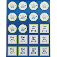 Invitations Petit gâteau garçon, paq. 20 Front_Flat