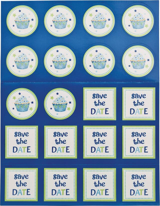 Invitations Petit gâteau garçon, paq. 20 Front_Flat