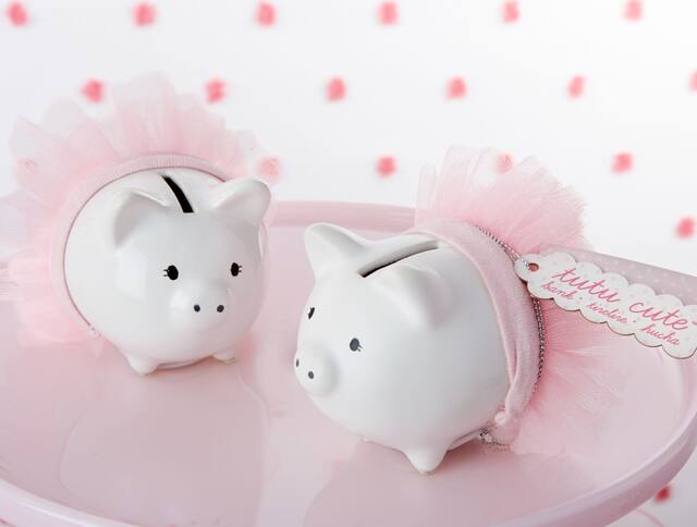 Pink Tutu Piggy Bank Composite_or_Mixed