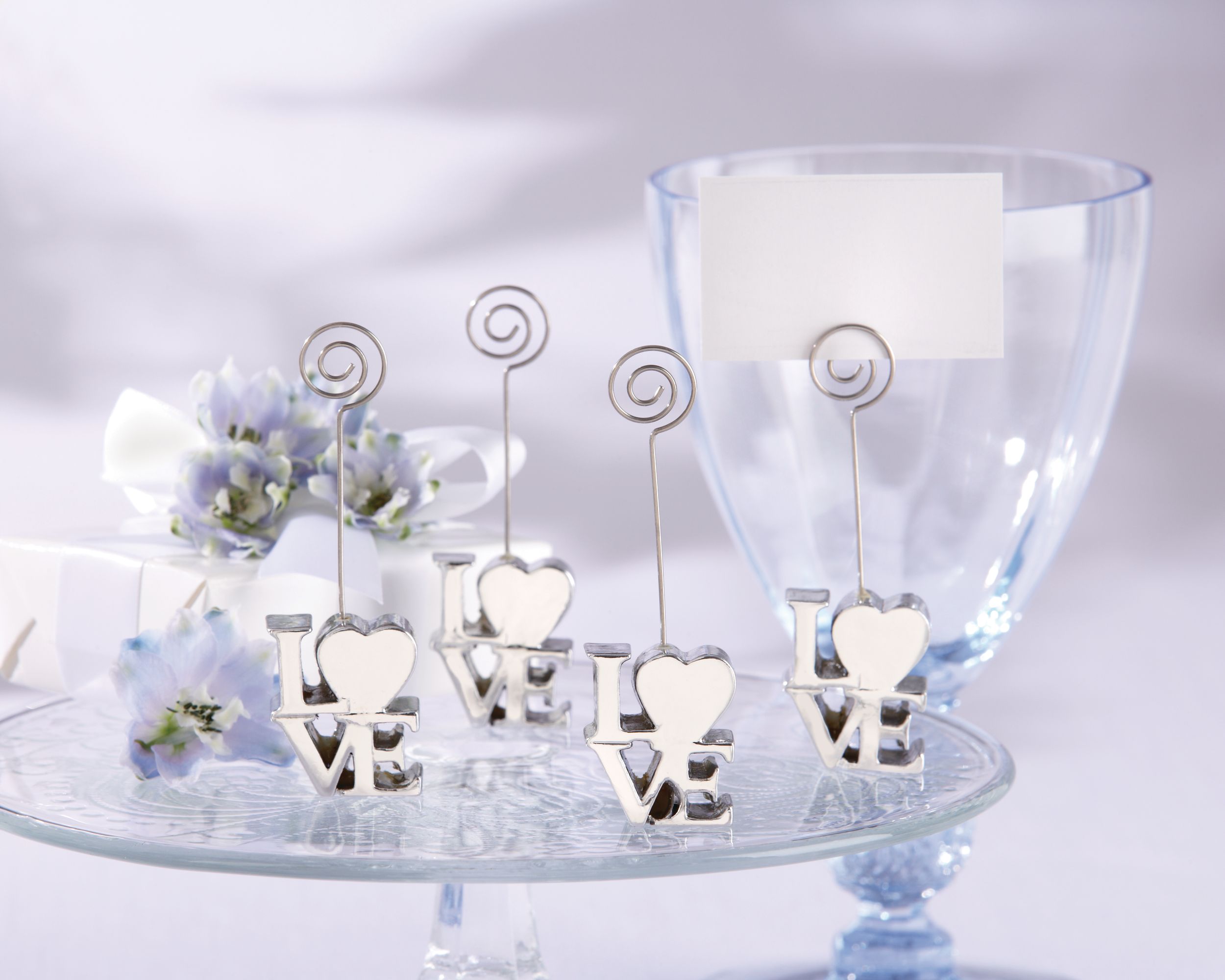 Silver Love Place Card Holder Composite_or_Mixed