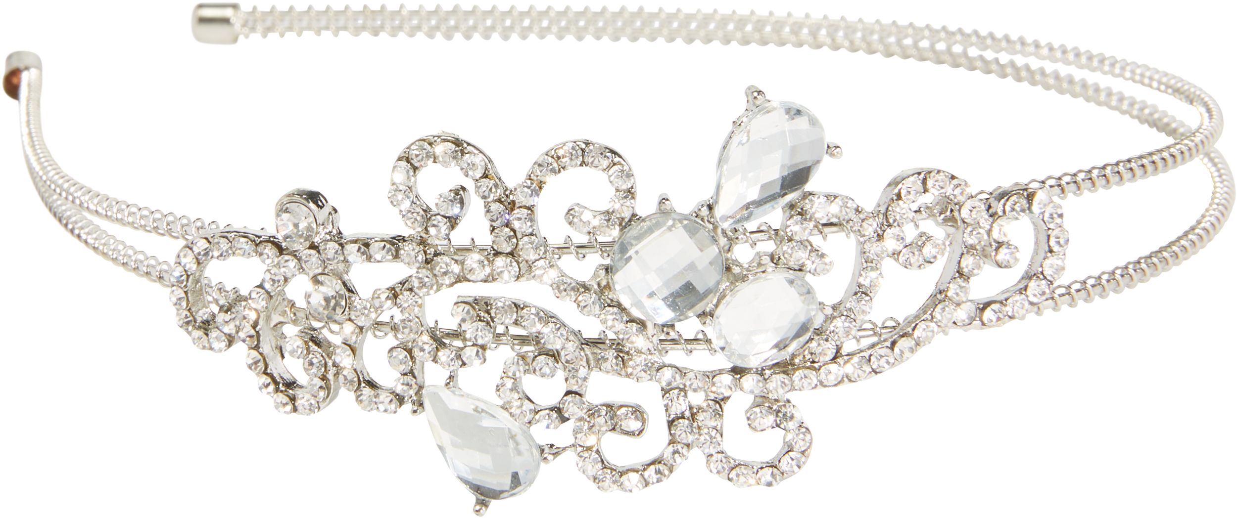 Serre-tête double avec pierre précieuse Overhead_Plunge