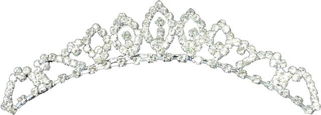 Rhinestone Wedding Tiara Front_Flat