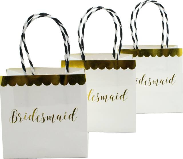 Sacs à surprises pour demoiselle d'honneur, paq. 3 Front_Elevated