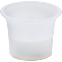 Flared Votive Flameless LED Candles, White, 2.25-in, 6-pk, for Wedding/Birthday Party Front_Elevated