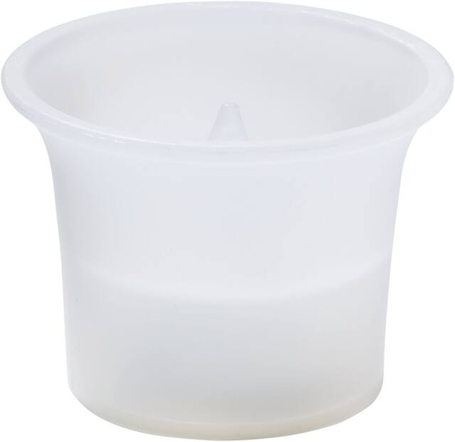 Flared Votive Flameless LED Candles, White, 2.25-in, 6-pk, for Wedding/Birthday Party Front_Elevated