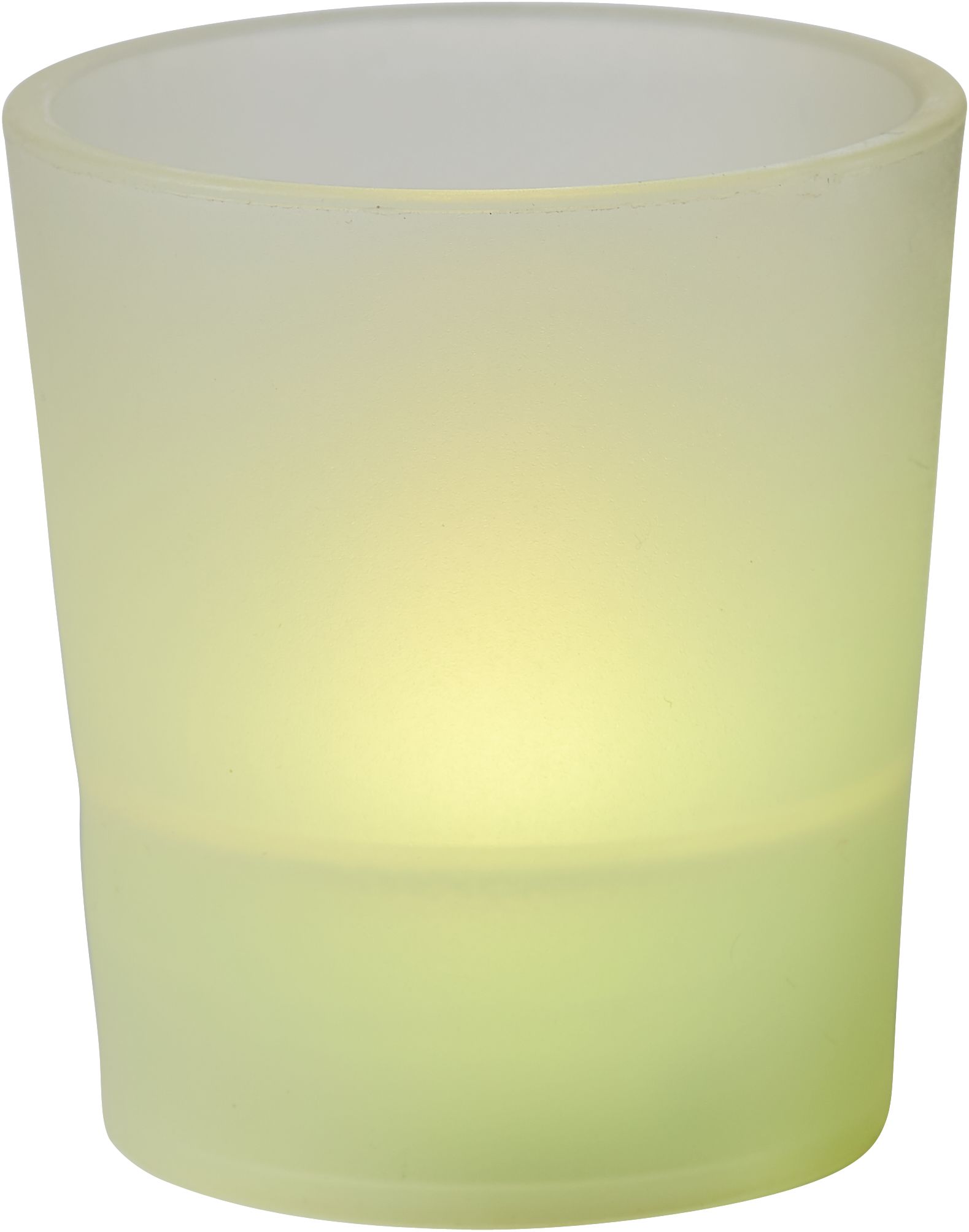 Colour-Changing Votive Flameless LED Candles, White, 2-in, 6-pk, for Wedding/Birthday Party Front_Flat