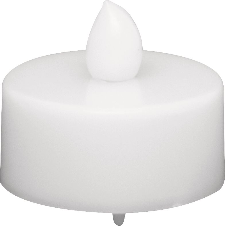 White Tealight Flameless LED Candles, 6-pk Front_Elevated