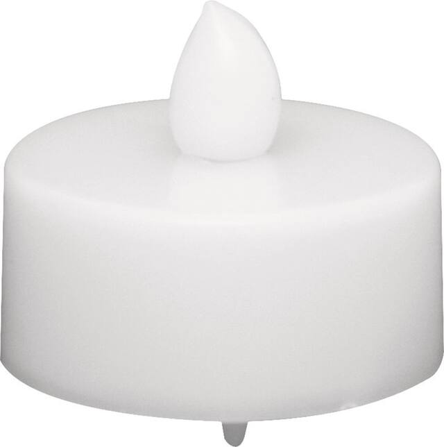 White Tealight Flameless LED Candles, 6-pk Front_Elevated