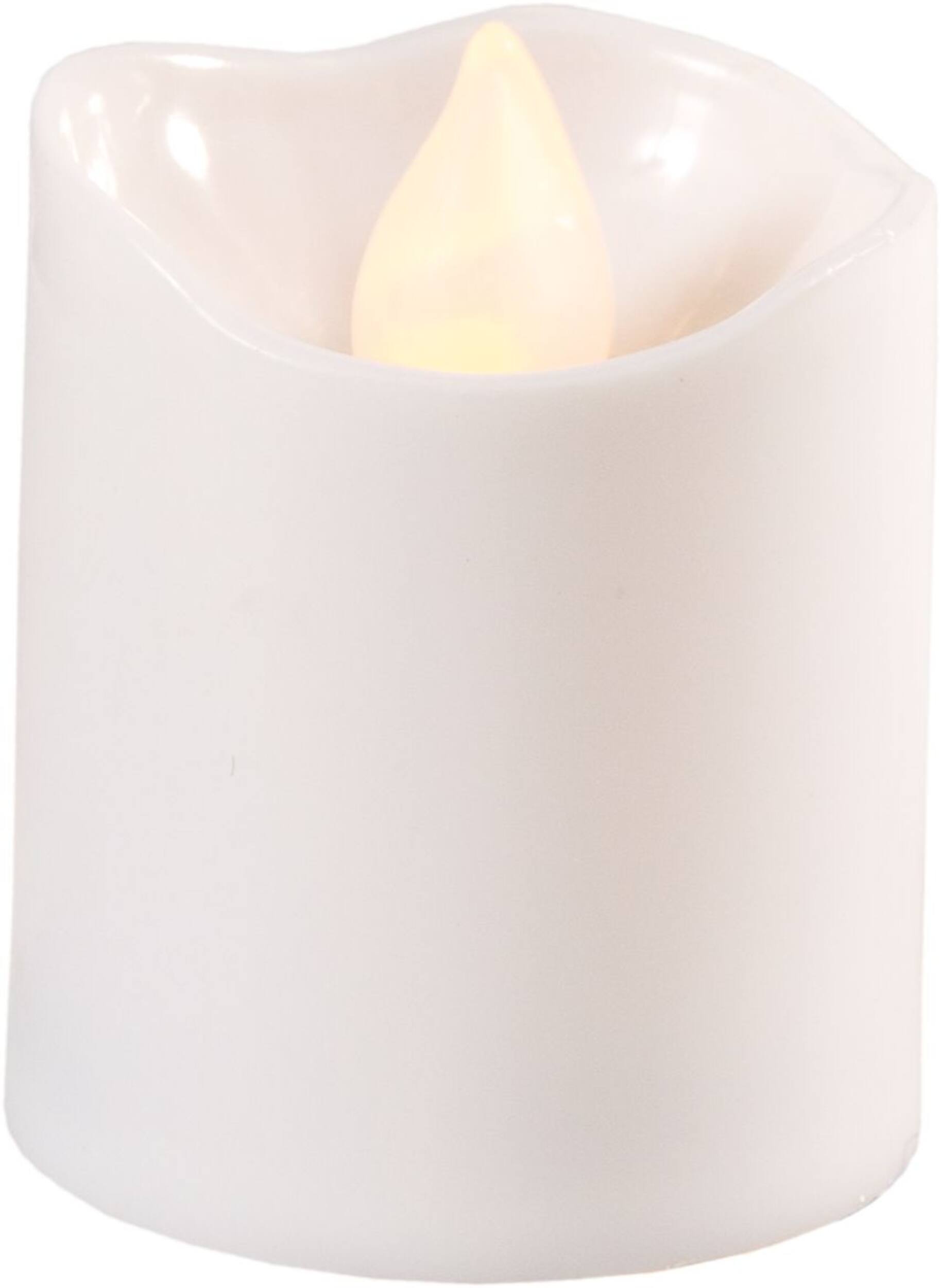 Votive Flameless LED Candles, White, 1.5-in, 6-pk, for Wedding/Birthday Party Front_Elevated