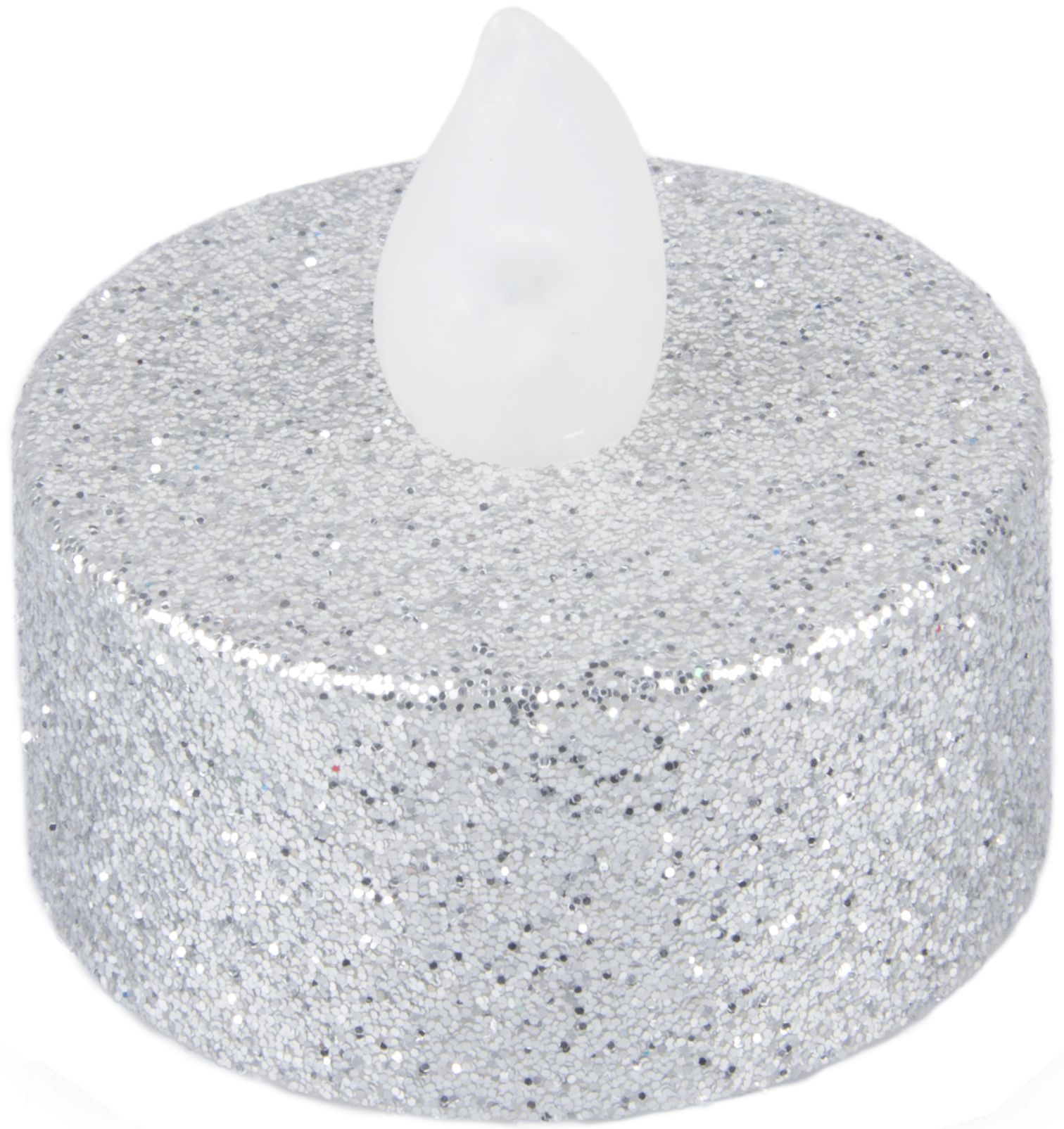 10PK SLVR LED TEALIG