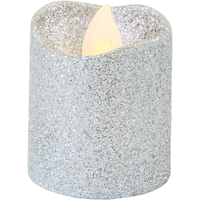 Glitter Votive Flameless LED Candles, Assorted Colours, 1.5-in, 6-pk, for Wedding/Birthday Party Front_Elevated