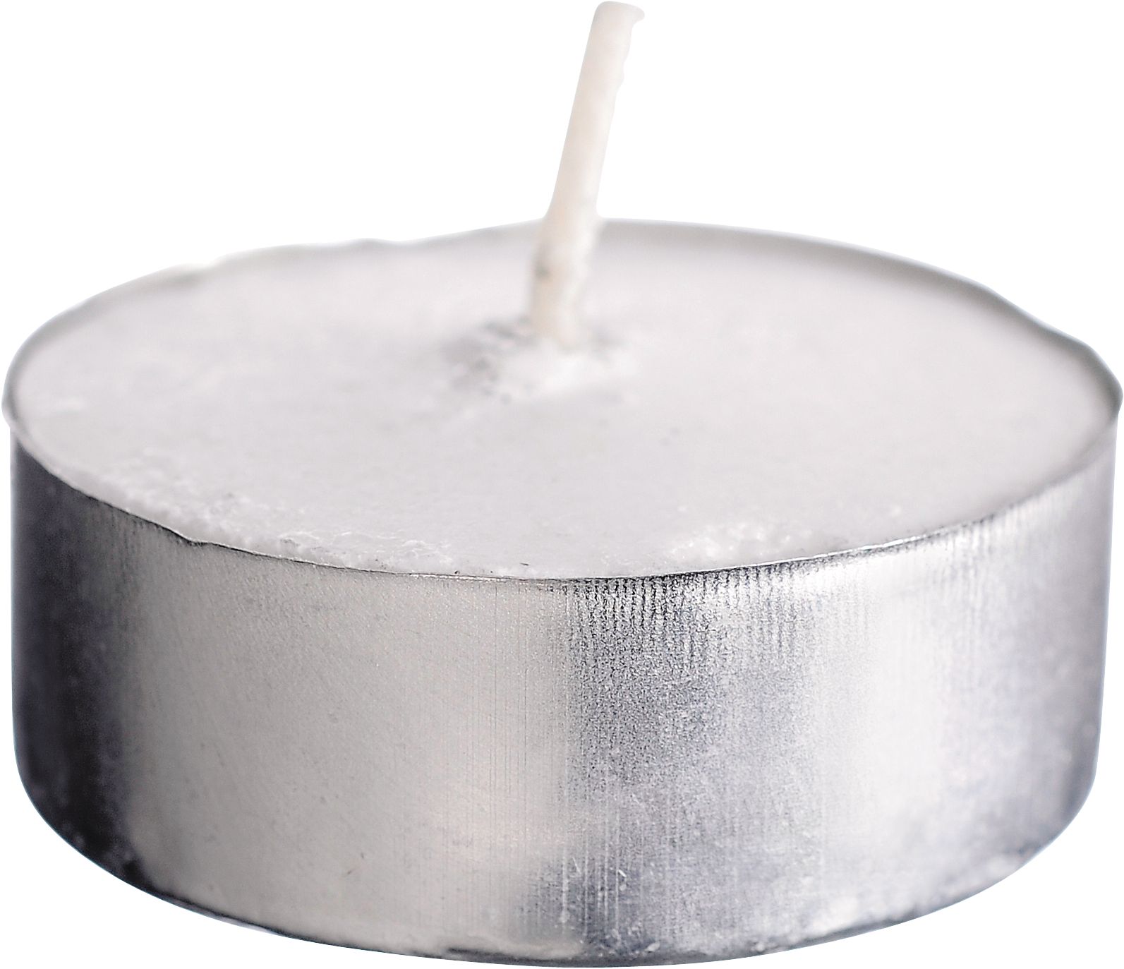 Unscented Tealight Wax Candles, White, 1.5-in, 100-pk, for Wedding/Birthday Party Front_Elevated