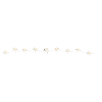 Flower Fairy LED Light Up String Lights Hanging Decoration, White, 5.5-ft, 18 Lights, for Wedding/Bridal Shower/Baby Shower Composite_or_Mixed