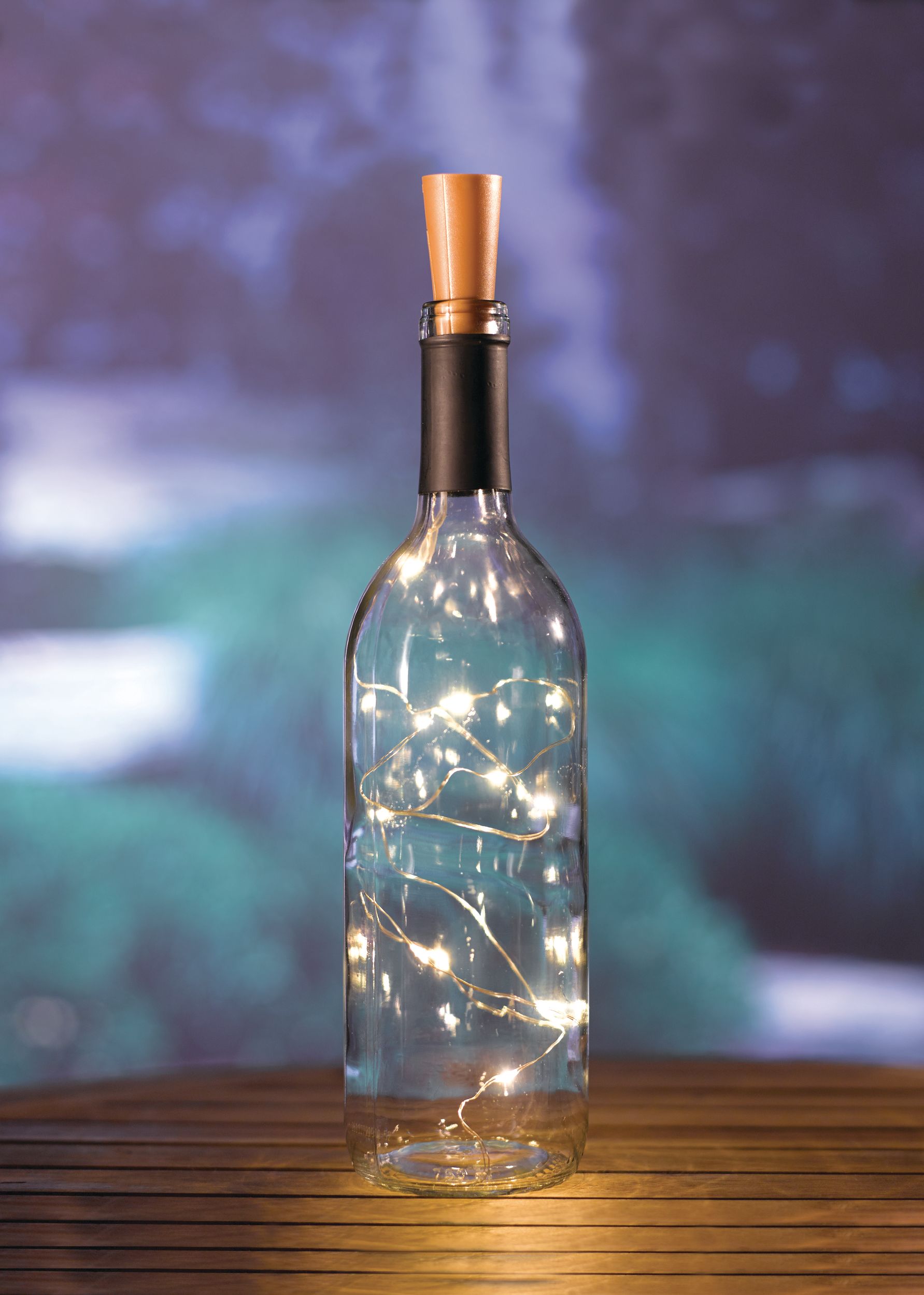 Bottle Cork Fairy LED String Lights Front_Flat