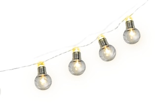 Bulb  LED Light Up Strings Light Hanging Decoration, Clear, 5-ft, 10 Lights, for Wedding/Birthday/Summer Party