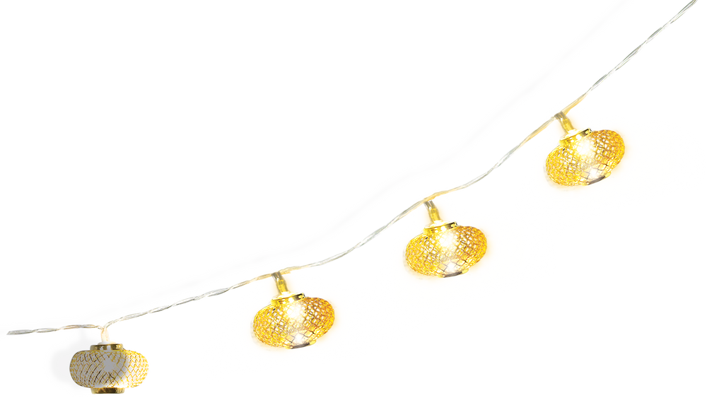 Gold Mesh Lantern LED String Lights Canadian Tire