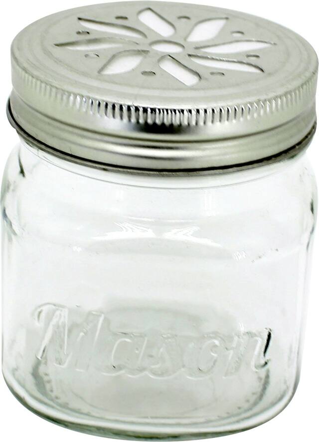 Tealight Holder Mason Jar, 3-in Overhead_Plunge