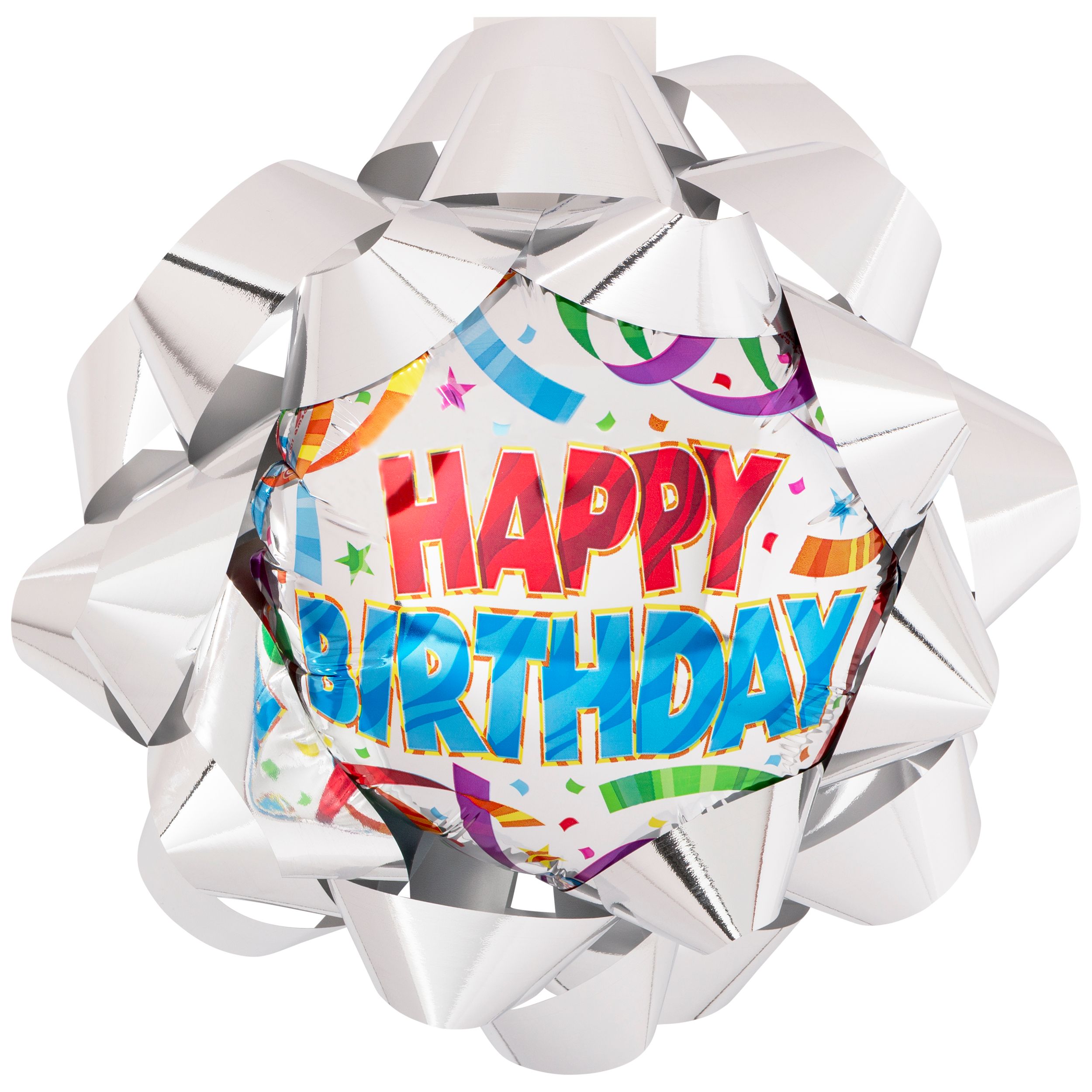 Noeud pour ballon d'anniversaire, 10 po Overhead_Flat