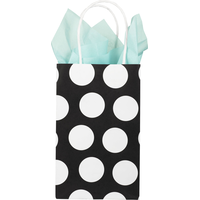 Black Dot Gift Bag Front_Flat
