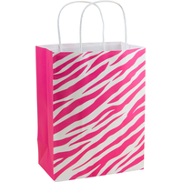 Sac-cadeau zébré rose Front_Angled_Right