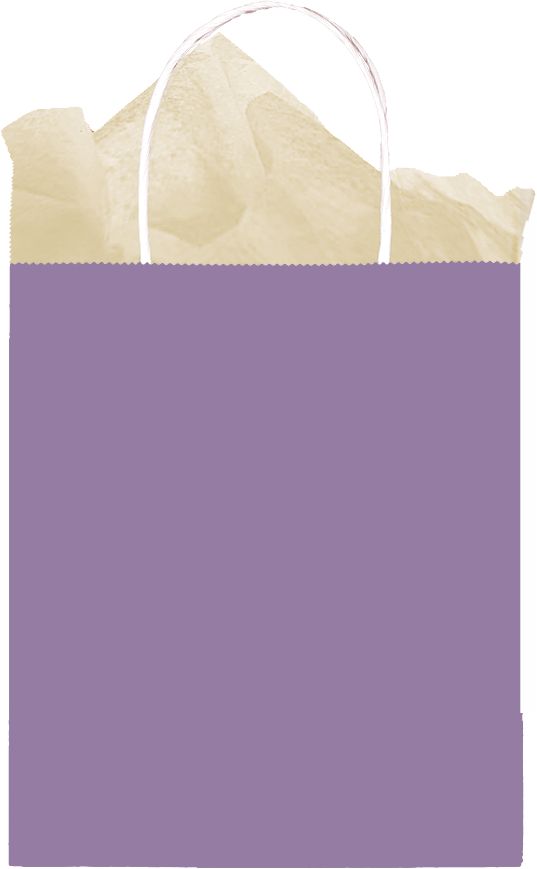 Purple Kraft Gift Bag Front_Flat