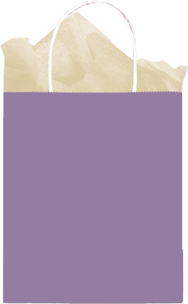 Saccadeau en papier kraft, violet Party City