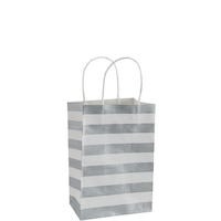 Medium Striped Kraft Gift Bag