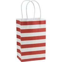 Apple Red Stripe Mini Gift Bag Front_Angled_Right