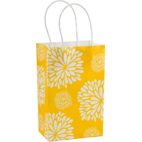 Mini sac-cadeau soleil jaune chrysanthème Front_Angled_Right